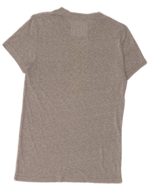 Jack Wills Mens T-Shirt Top Small Grey Flecked Cotton