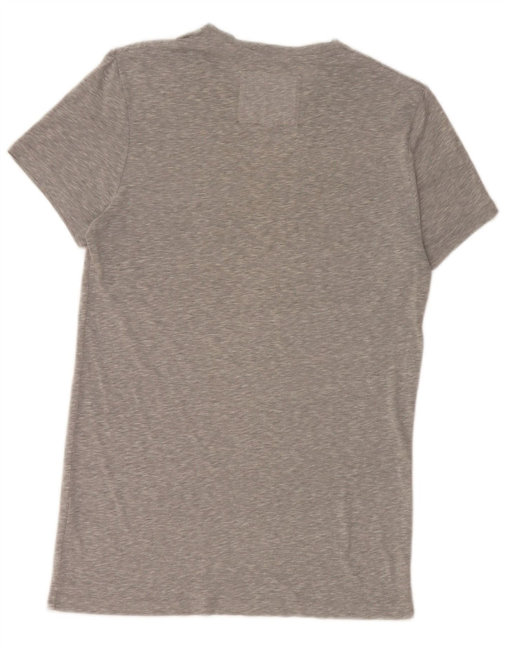 Jack Wills Mens T-Shirt Top Small Grey Flecked Cotton