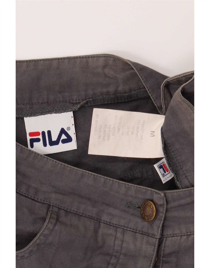 Fila Womens Cargo Shorts Medium W28 Grey Cotton