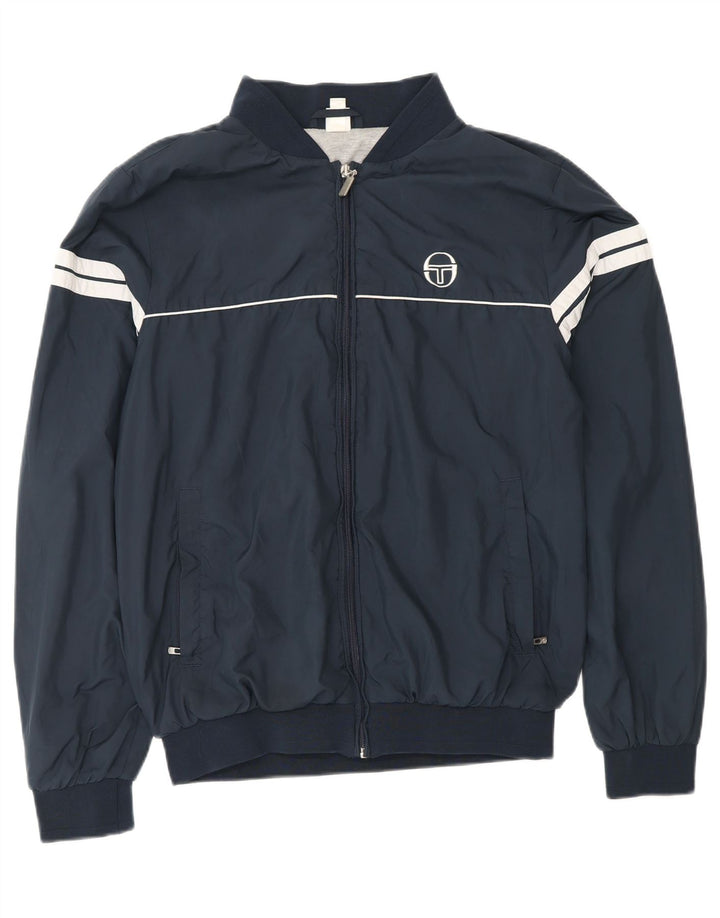 SERGIO TACCHINI Womens Tracksuit Top Jacket UK 16 Large Navy Blue