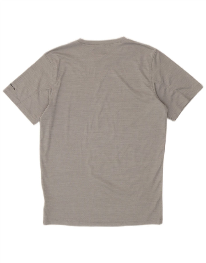 COLUMBIA Mens Omni-Freeze Zero T-Shirt Top Small Grey Polyester