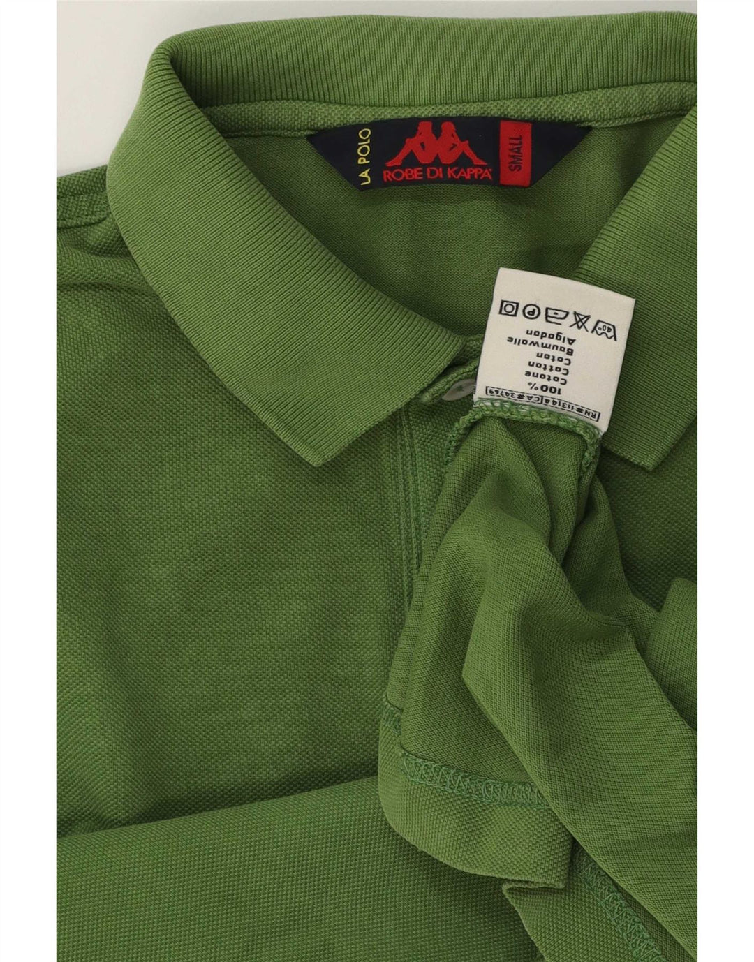 Kappa Mens Polo Shirt Small Green Cotton