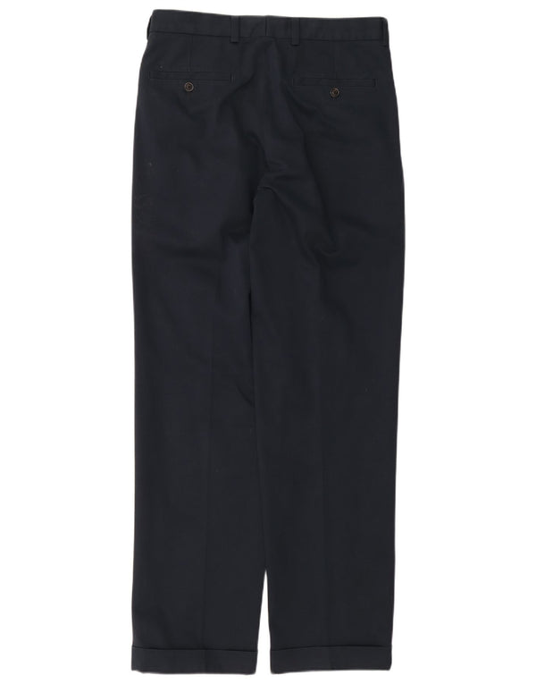 Brooks Brothers Mens Thompson Pegged Chino Trousers W32 L32 Navy Blue