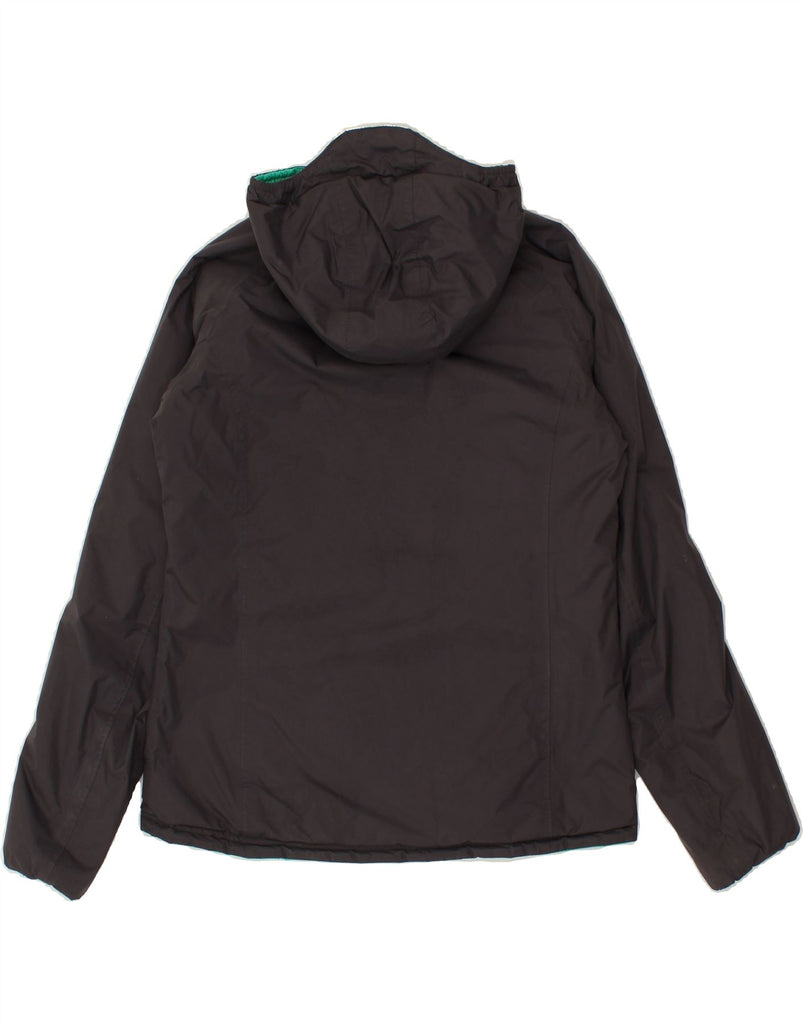 K-WAY Boys Hooded Reversible Jacket 13-14 Years Black Colourblock | Vintage K-Way | Thrift | Second-Hand K-Way | Used Clothing | Messina Hembry 