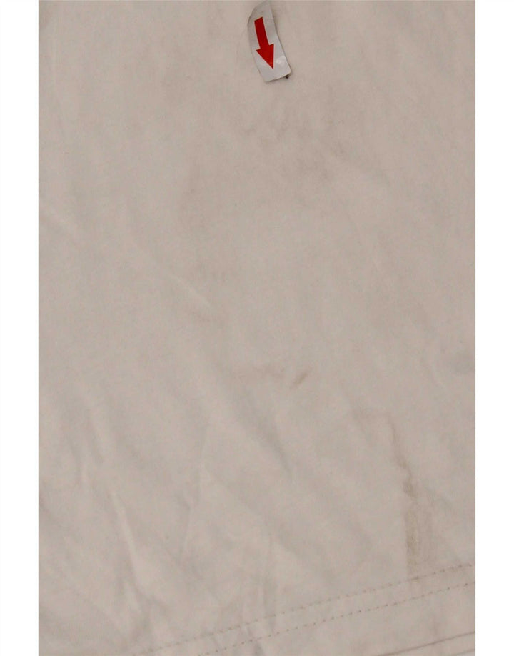 Adidas Mens Graphic T-Shirt Top Medium White Cotton