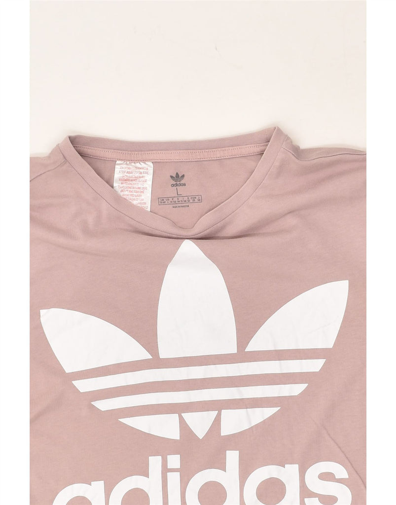 ADIDAS Girls Graphic T-Shirt Top 13-14 Years Large  Pink Cotton | Vintage Adidas | Thrift | Second-Hand Adidas | Used Clothing | Messina Hembry 