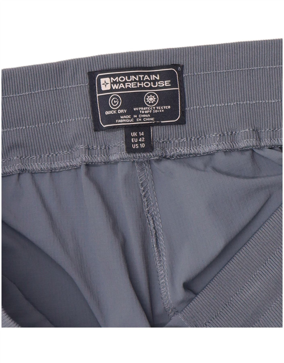 Mountain Warehouse Womens Capri Trousers UK 14 Large W32 L23 Blue Polyamide