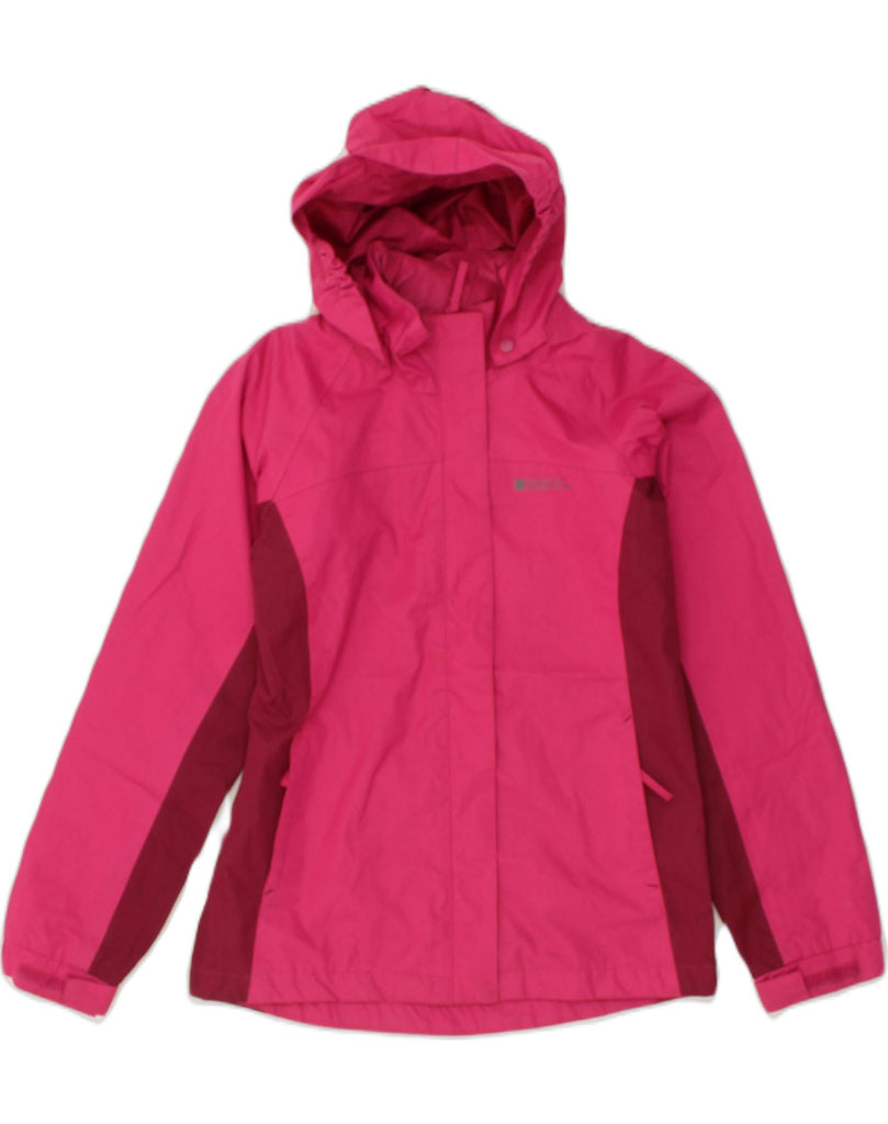 MOUNTAIN WAREHOUSE Girls Hooded Rain Jacket 11-12 Years Pink Nylon | Vintage Mountain Warehouse | Thrift | Second-Hand Mountain Warehouse | Used Clothing | Messina Hembry 