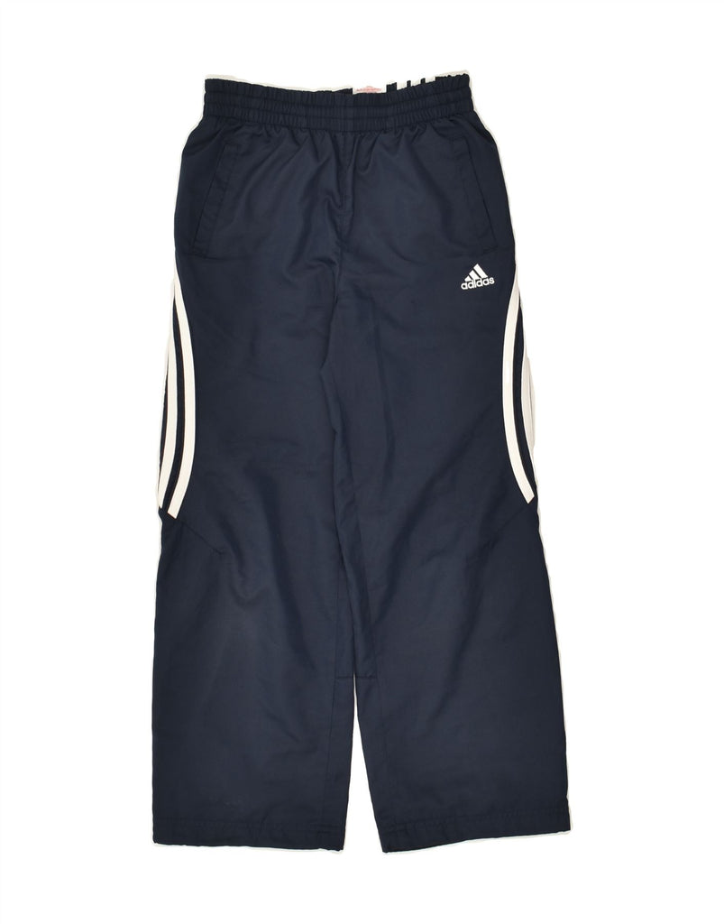ADIDAS Boys Tracksuit Trousers 6-7 Years Navy Blue Polyester | Vintage Adidas | Thrift | Second-Hand Adidas | Used Clothing | Messina Hembry 