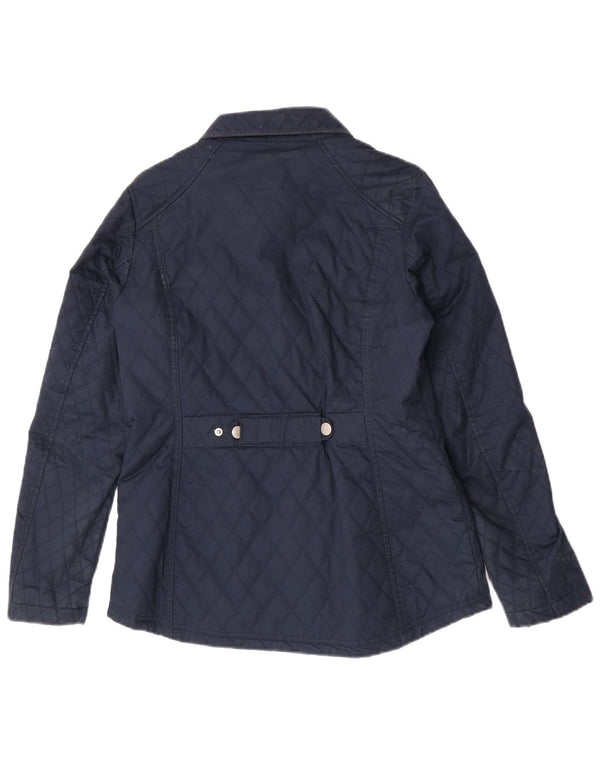 Crew Clothing Womens Regular Fit Quilted Jacket UK 10 Small Navy Blue