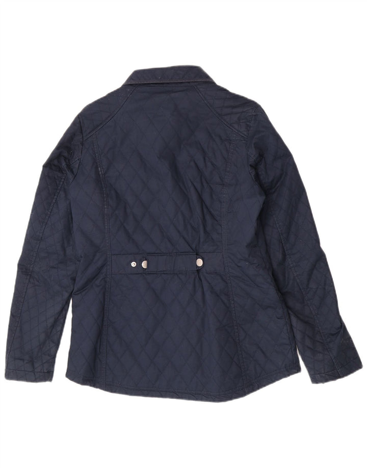 Crew Clothing Womens Regular Fit Quilted Jacket UK 10 Small Navy Blue