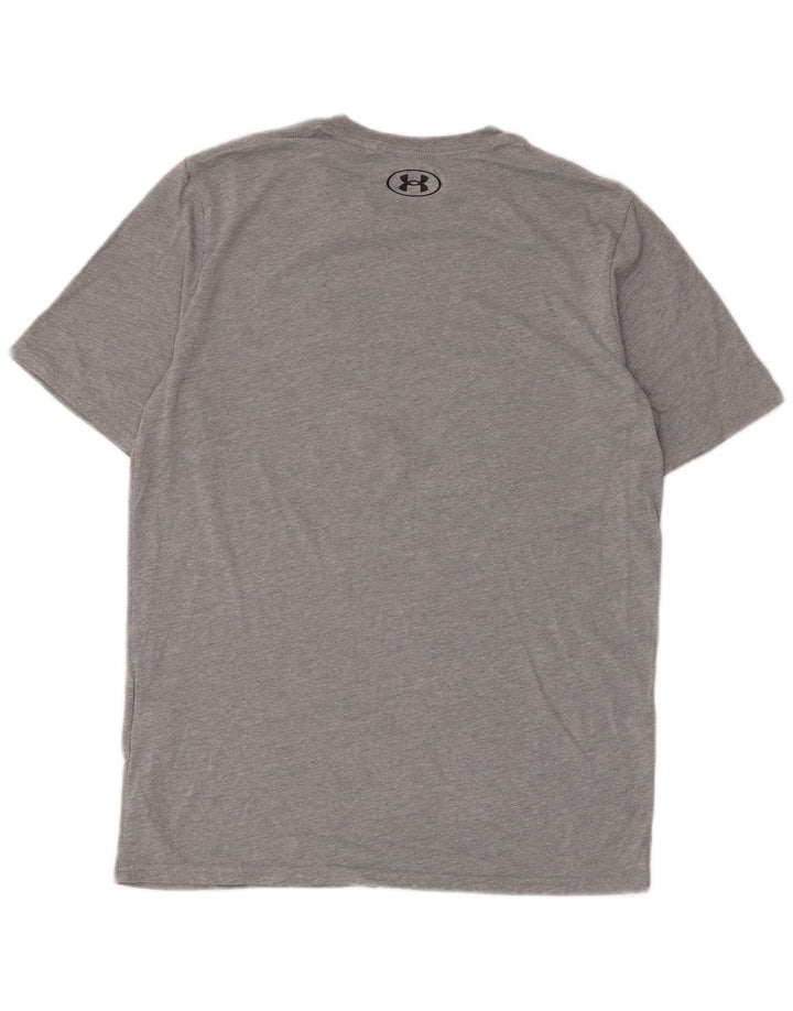 Under Armour Mens T-Shirt Top Small Grey Cotton
