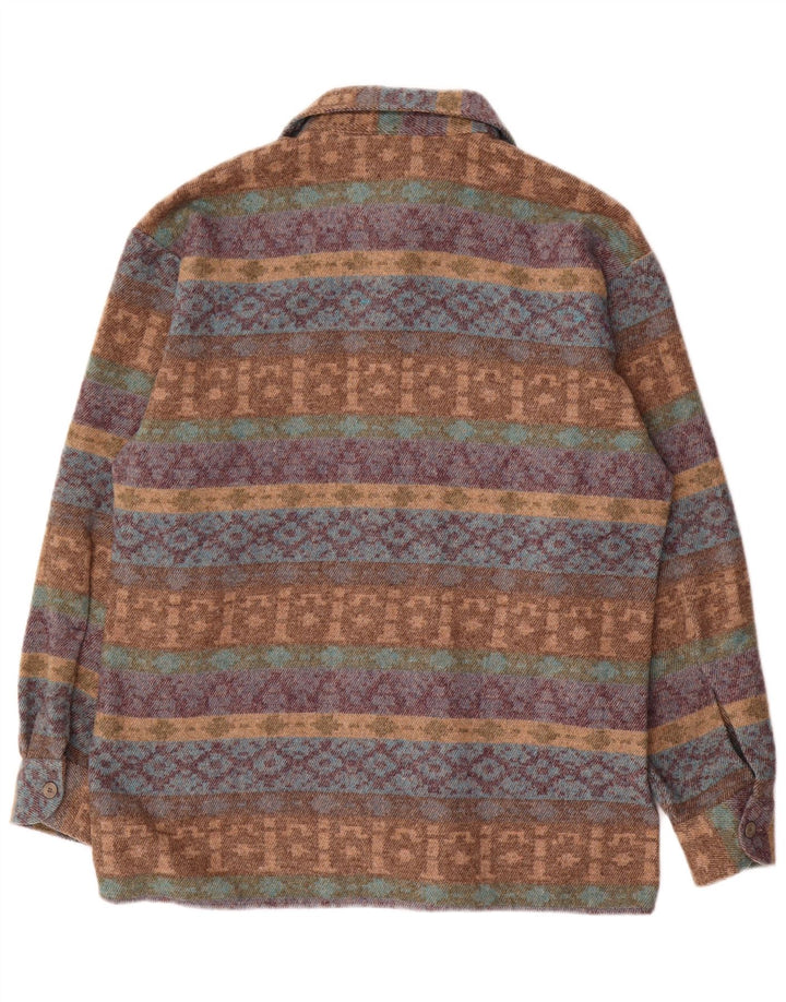 Club D'Amingo Mens Flannel Shirt Size 38/40 Medium Multicoloured Fair Isle