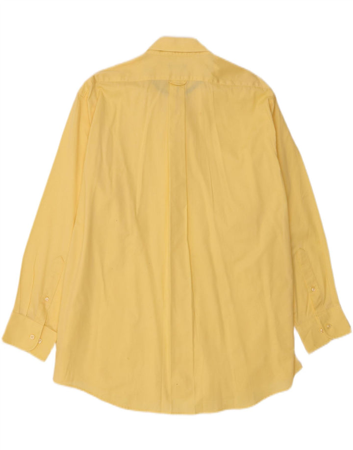 IZOD Mens Regular Fit Shirt Size 17 1/2 XL Yellow Cotton Vintage Izod and Second-Hand Izod from Messina Hembry 