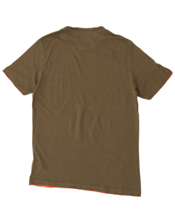 Liu Jo Mens T-Shirt Top Large Khaki Cotton