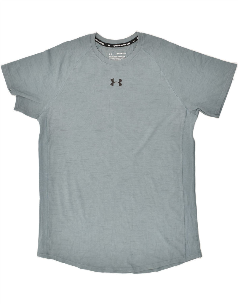 UNDER ARMOUR Mens T-Shirt Top Small Blue Cotton | Vintage Under Armour | Thrift | Second-Hand Under Armour | Used Clothing | Messina Hembry 