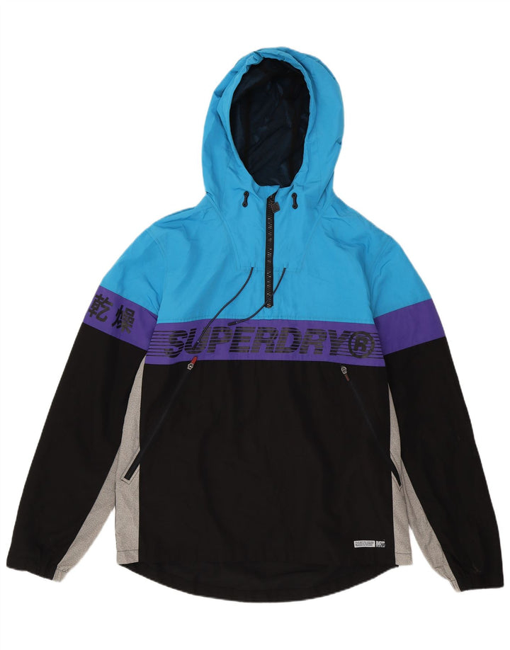 Superdry Mens Pullover Rain Jacket UK 42 XL Multicoloured Colourblock