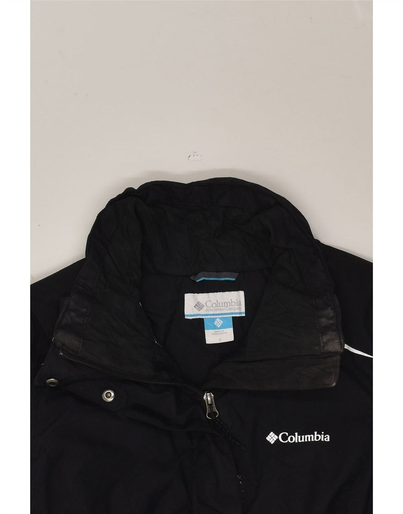 COLUMBIA Womens Windbreaker Jacket UK 10 Small Black Nylon | Vintage Columbia | Thrift | Second-Hand Columbia | Used Clothing | Messina Hembry 