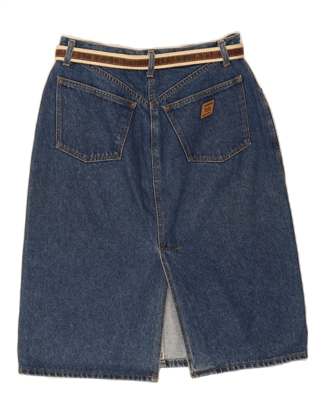 CARRERA Womens Denim Skirt W32 Large Blue Cotton Vintage Carrera and Second-Hand Carrera from Messina Hembry 