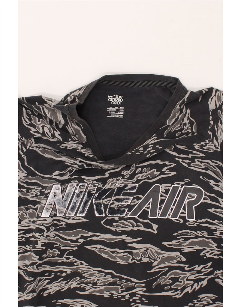 NIKE Mens Abstract Pattern Graphic T-Shirt Top 2XL Black | Vintage Nike | Thrift | Second-Hand Nike | Used Clothing | Messina Hembry 