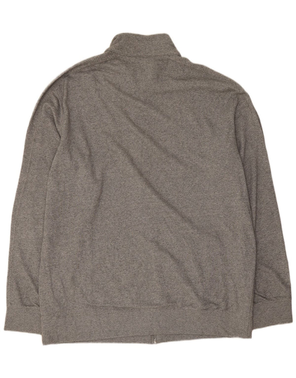 Champion Mens Tracksuit Top Jacket 3XL Grey Flecked Cotton