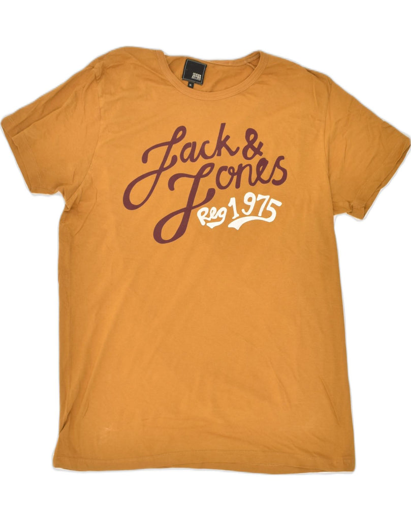 JACK & JONES Mens Graphic T-Shirt Top XL Orange | Vintage Jack & Jones | Thrift | Second-Hand Jack & Jones | Used Clothing | Messina Hembry 