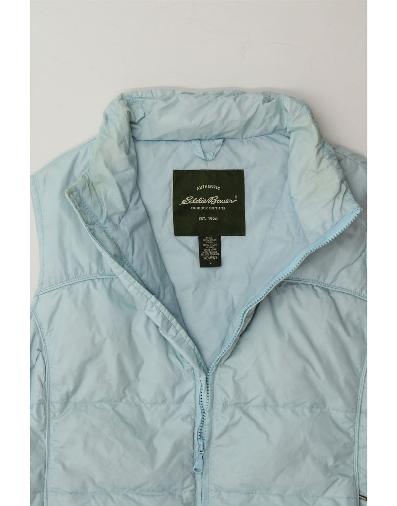 EDDIE BAUER Womens Padded Gilet UK 16 Large Blue Nylon Vintage Eddie Bauer and Second-Hand Eddie Bauer from Messina Hembry 