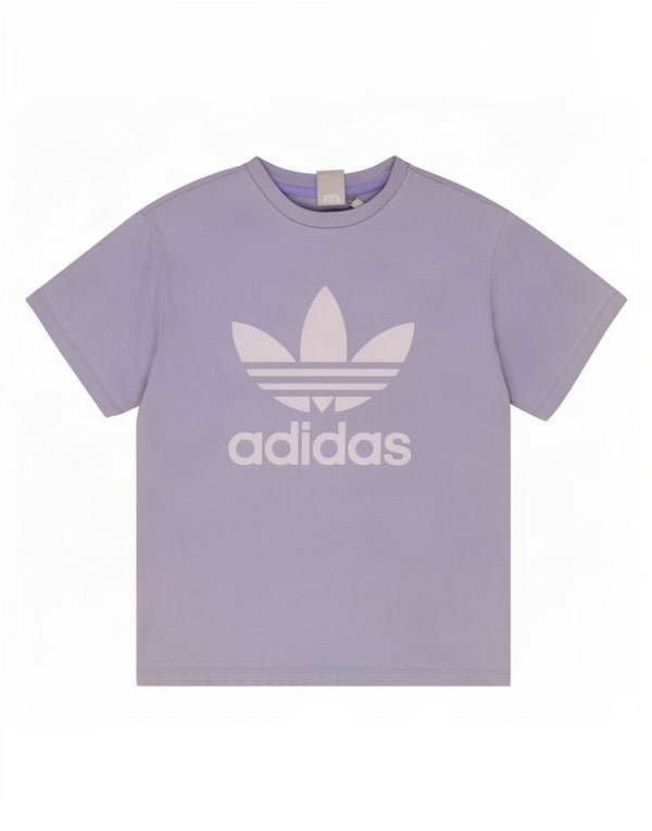 Adidas Womens Graphic T-Shirt Top UK 12/14 Medium Blue Cotton