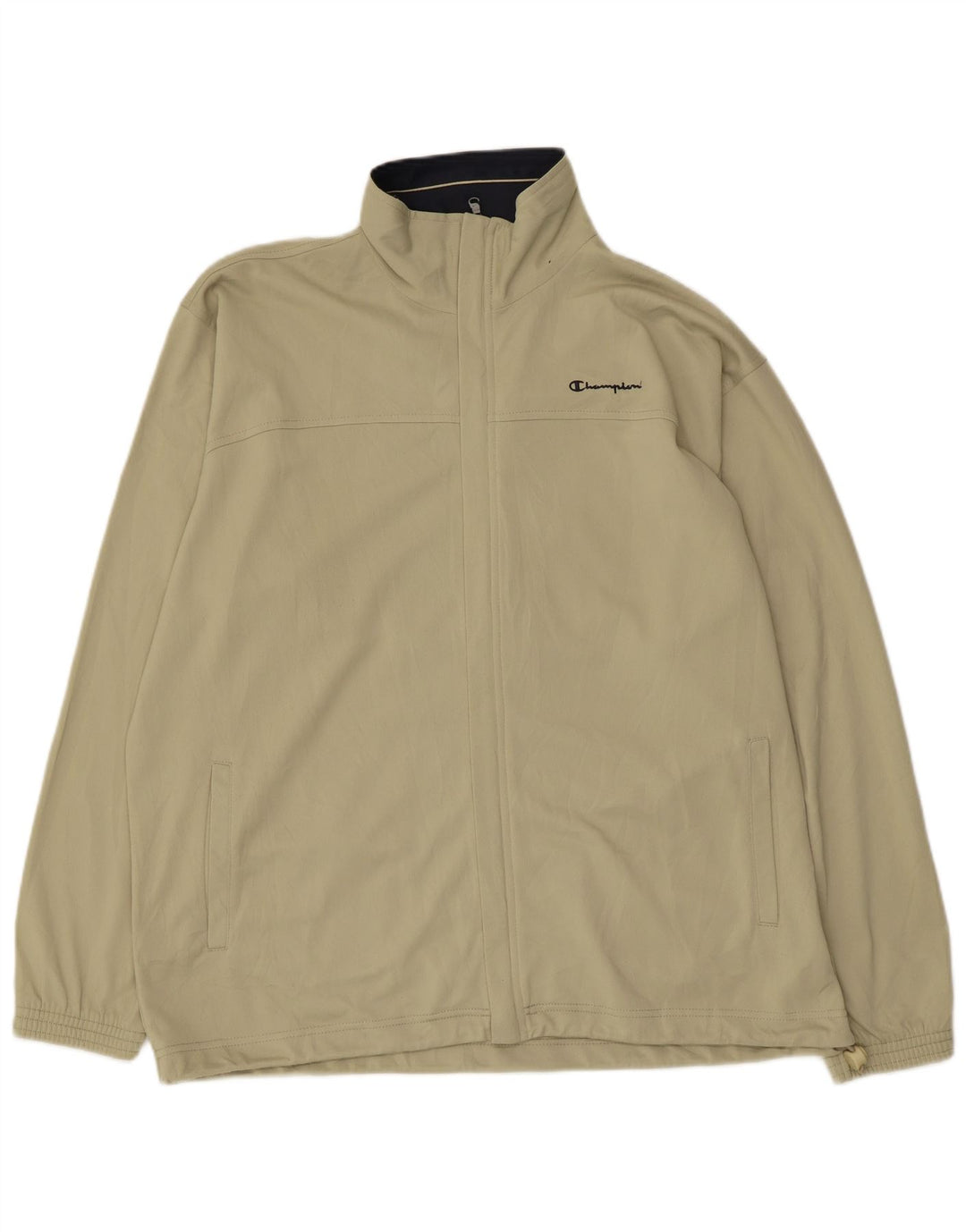 Champion Mens Tracksuit Top Jacket Large Green Polyester