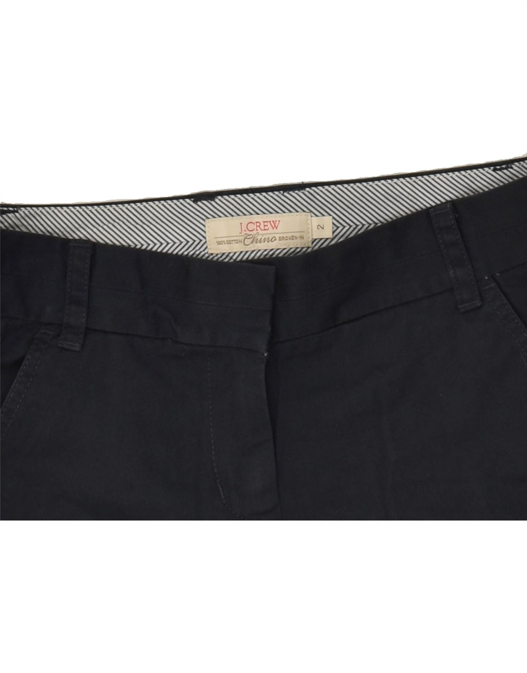 J. CREW Womens Broken In Hot Pants W32 Large  Black Cotton | Vintage J. Crew | Thrift | Second-Hand J. Crew | Used Clothing | Messina Hembry 