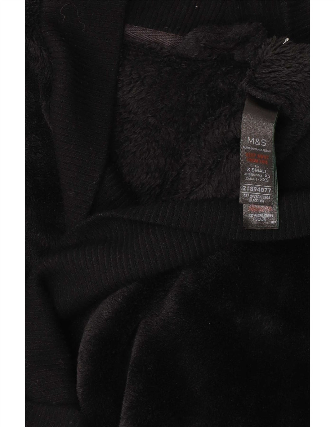 Marks & Spencer Womens Oversized Longline Cardigan Sweater UK 6 XS Black