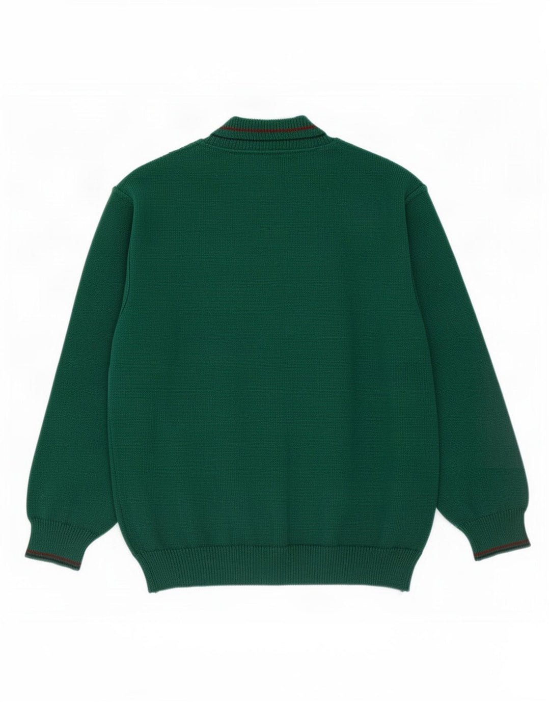 Il Granchio Mens V-Neck Jumper Sweater Large Green Argyle/Diamond Wool