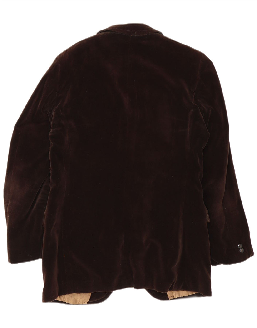 Vintage Mens 2 Button Velvet Blazer Jacket IT 50 Large Brown