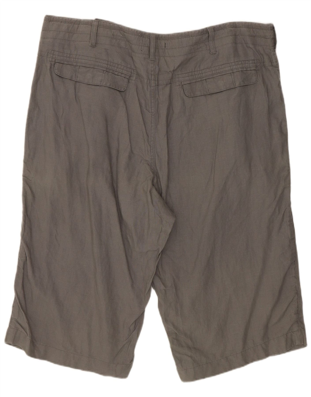 Marks & Spencer Mens Chino Shorts W38 XL Grey Linen