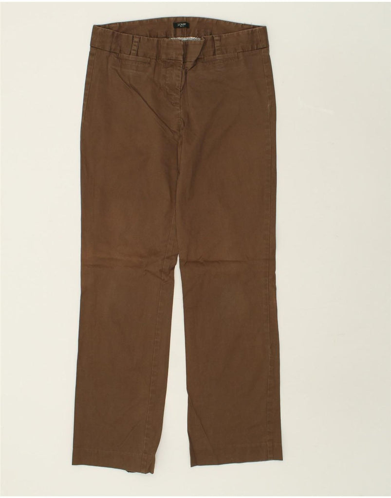 J. CREW Womens Straight Chino Trousers US 6 Medium W32 L31  Brown Cotton | Vintage J. Crew | Thrift | Second-Hand J. Crew | Used Clothing | Messina Hembry 