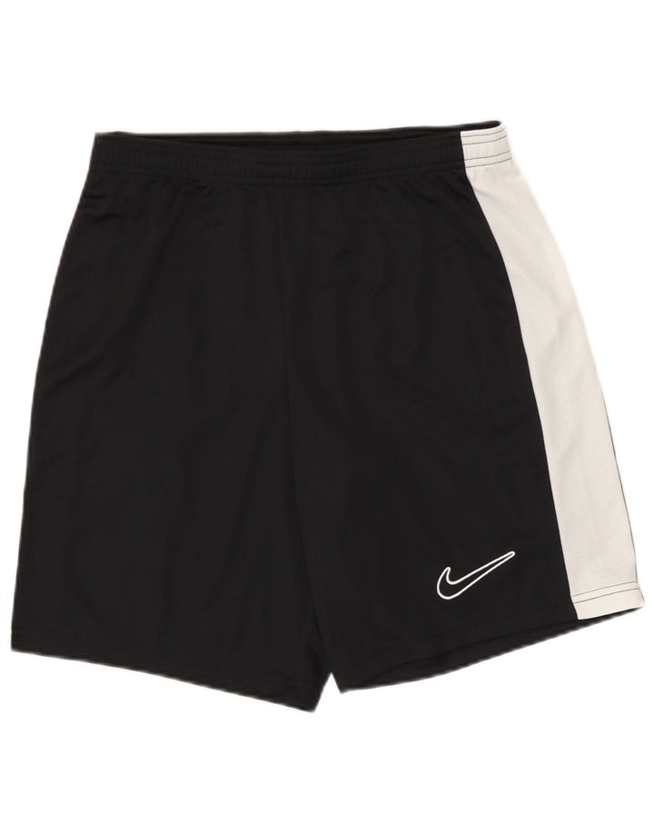 Nike Mens Dri Fit Slim Fit Sport Shorts Small Black Colourblock Polyester