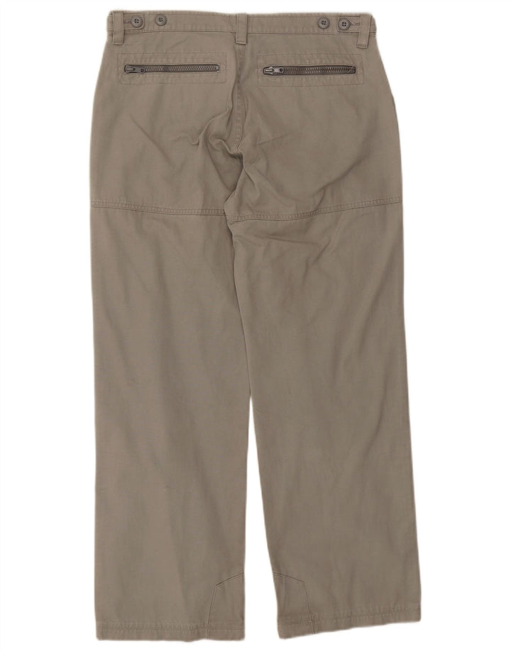 Wrangler Mens Straight Cargo Trousers W32 L28 Grey Cotton