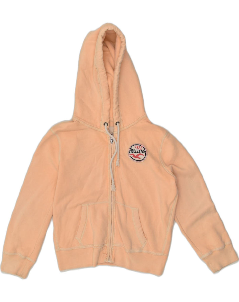 HOLLISTER Girls Zip Hoodie Sweater 12-13 Years Medium Orange Cotton | Vintage Hollister | Thrift | Second-Hand Hollister | Used Clothing | Messina Hembry 