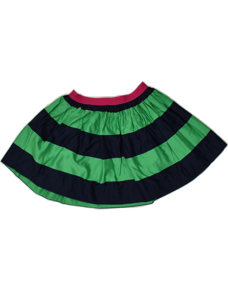 POLO RALPH LAUREN Girls Circle Skirt 9-10 Years W22 Green Striped Cotton | Vintage Polo Ralph Lauren | Thrift | Second-Hand Polo Ralph Lauren | Used Clothing | Messina Hembry 