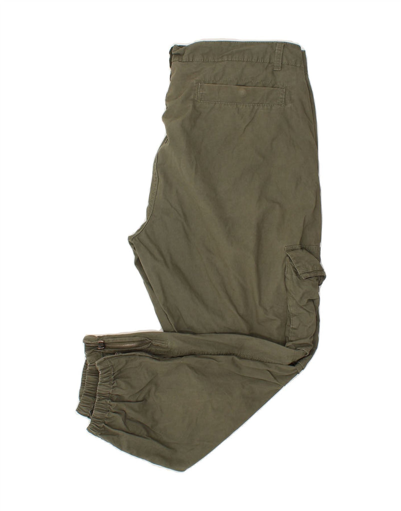 PIAZZA ITALIA Mens Joggers Cargo Trousers EU 52 XL W38 L26 Green | Vintage PIAZZA ITALIA | Thrift | Second-Hand PIAZZA ITALIA | Used Clothing | Messina Hembry 