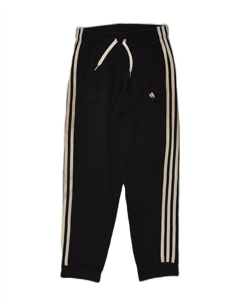 ADIDAS Boys Tracksuit Trousers Joggers 11-12 Years Black Cotton | Vintage Adidas | Thrift | Second-Hand Adidas | Used Clothing | Messina Hembry 
