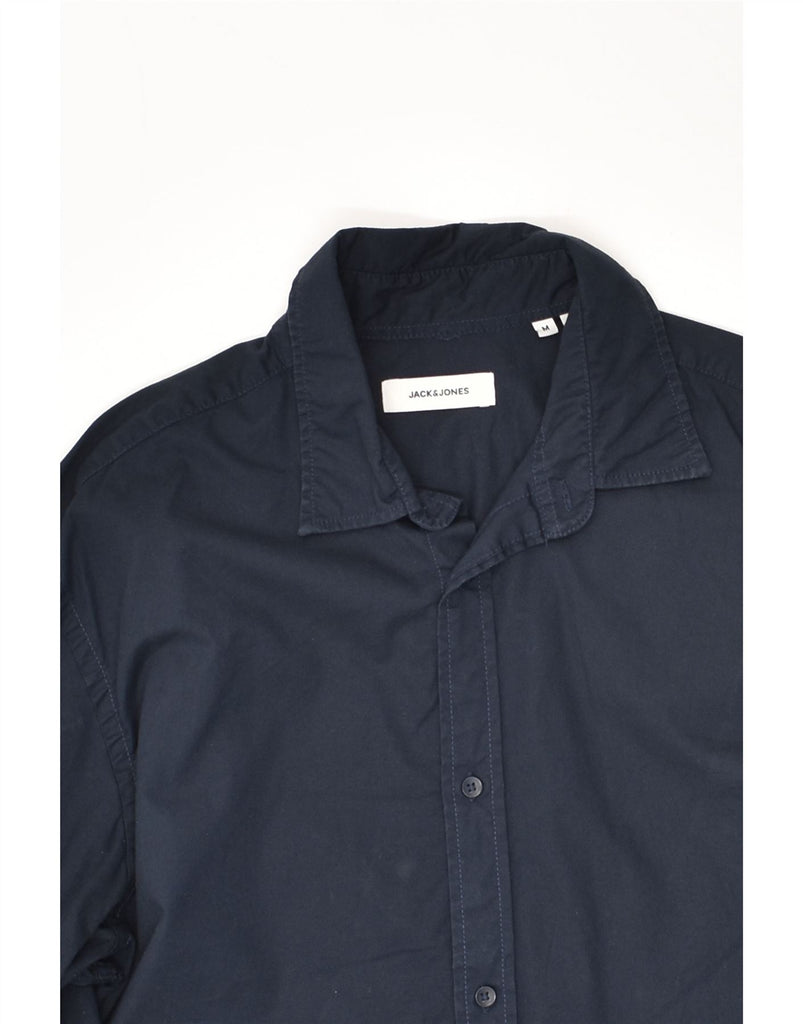 JACK & JONES Mens Shirt Medium Navy Blue Cotton | Vintage Jack & Jones | Thrift | Second-Hand Jack & Jones | Used Clothing | Messina Hembry 