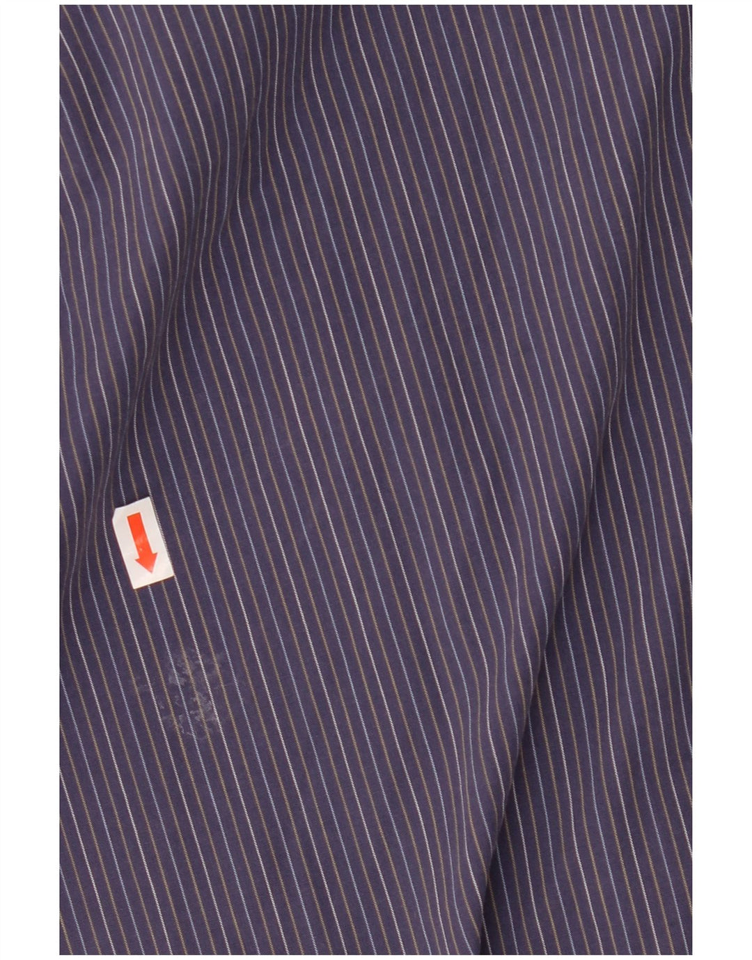 Timberland Mens Shirt Large Navy Blue Pinstripe Cotton