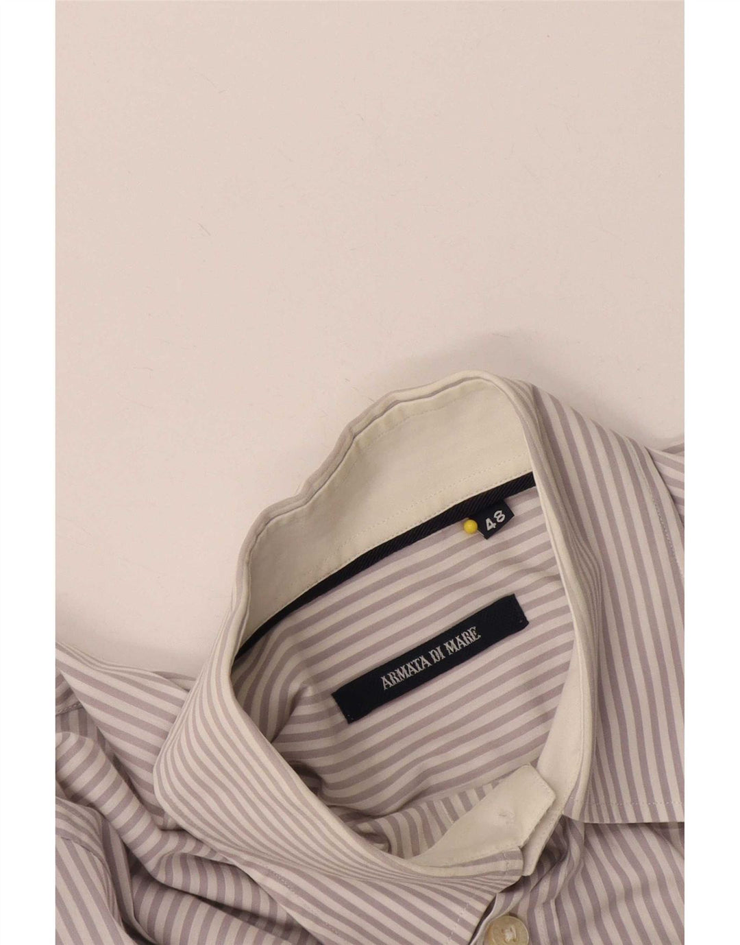 Armata Di Mare Mens Shirt IT 48 Medium White Pinstripe