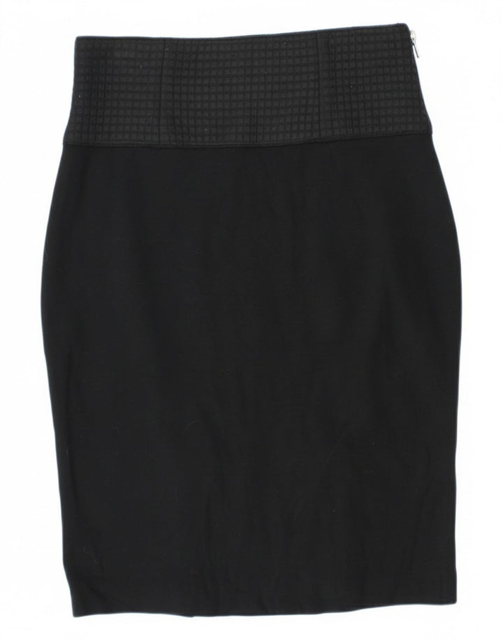 Pinko Womens Pencil Skirt UK 12 Medium W28 Black Viscose