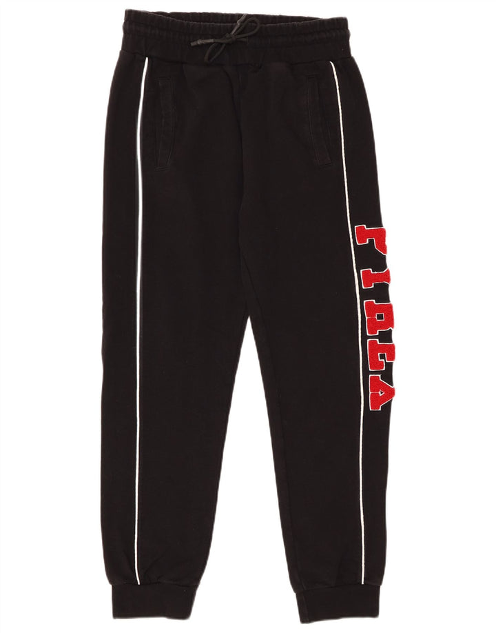 Pyrex Mens Graphic Tracksuit Trousers Joggers Medium Black Cotton
