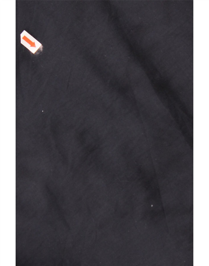 VINTAGE Mens Windbreaker Jacket UK 44 2XL Navy Blue Cotton