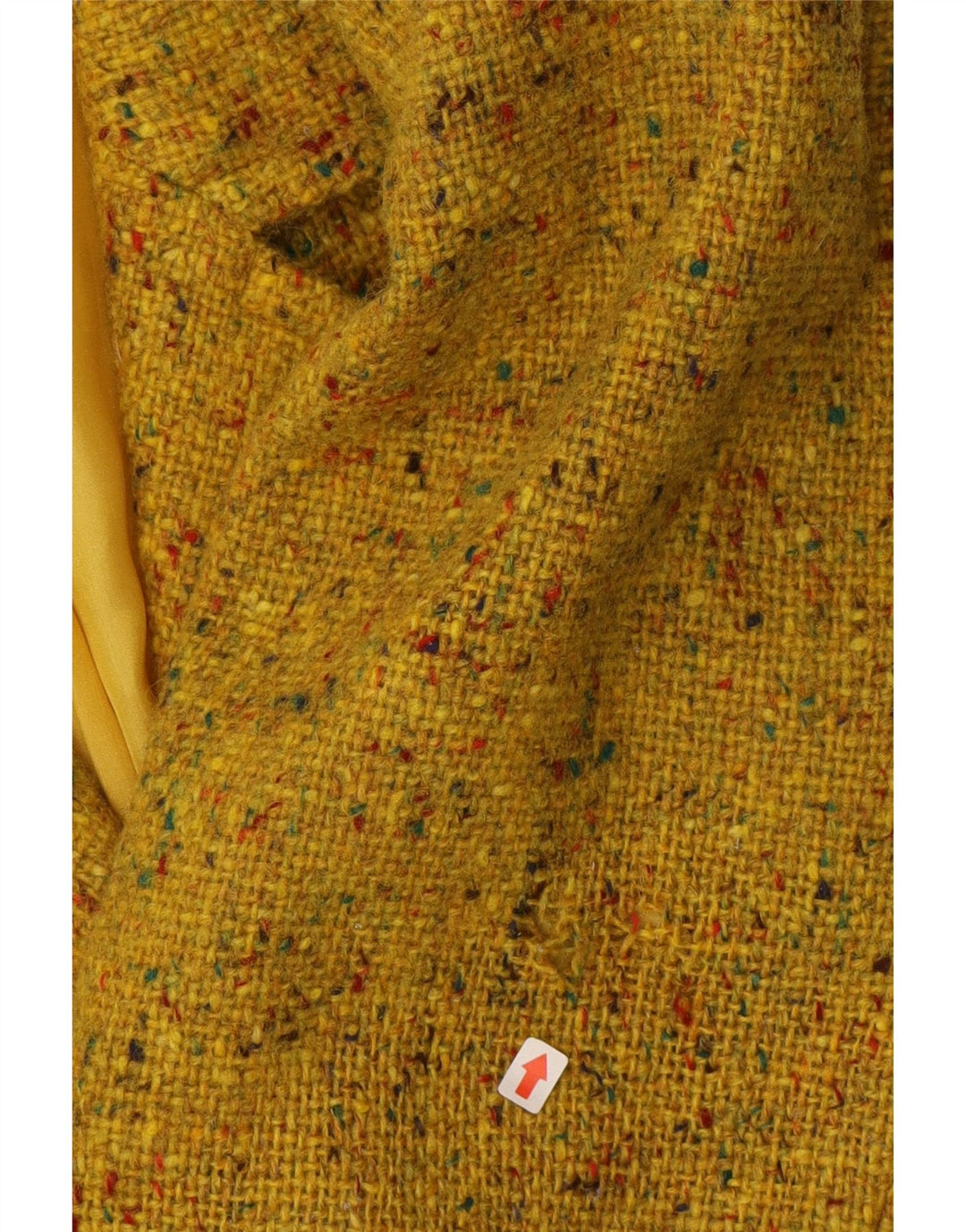Yves Saint Laurent Womens Blazer Jacket EU 38 Medium Yellow Flecked