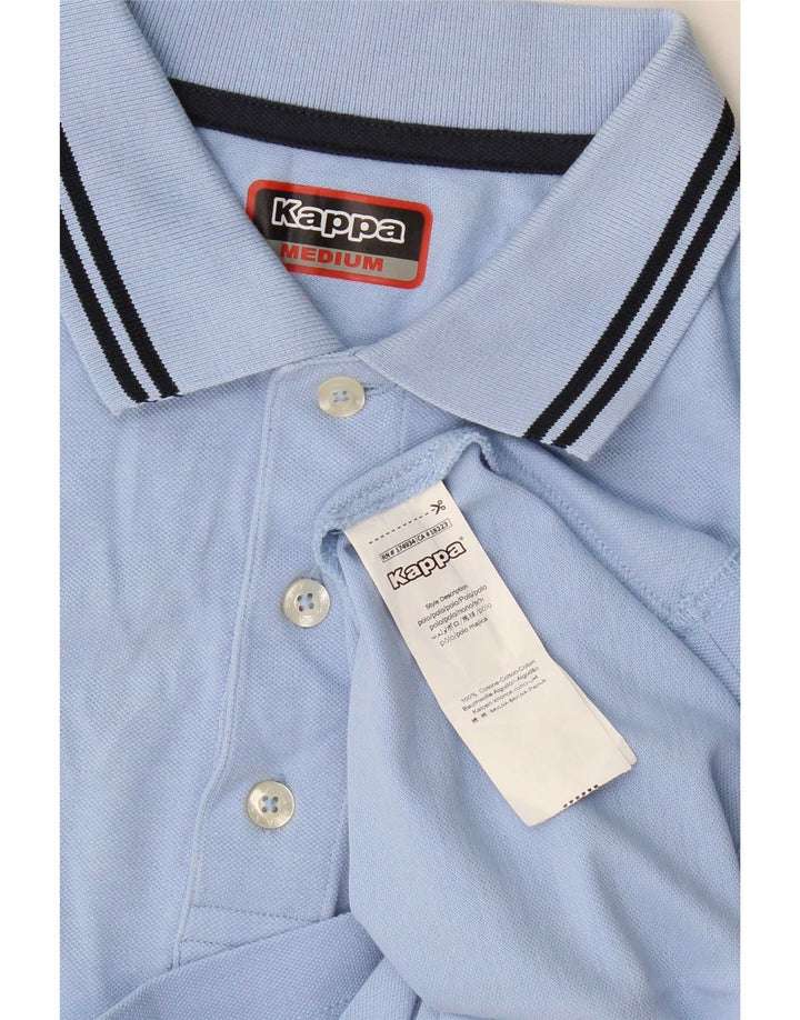 Kappa Mens Polo Shirt Medium Blue Cotton