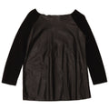 ZARA Womens Crop 3/4 Sleeve Off Shoulder Top UK 10 Small Black